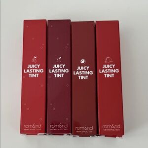 Romand Juicy Lasting Tint Bundle - 16, 17, 20, 21